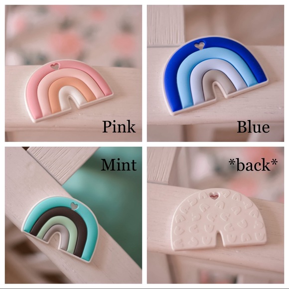Silicone Rainbow Baby Teether, 100% Food Grade, Vivid Rainbow Colors. - Picture 6 of 8
